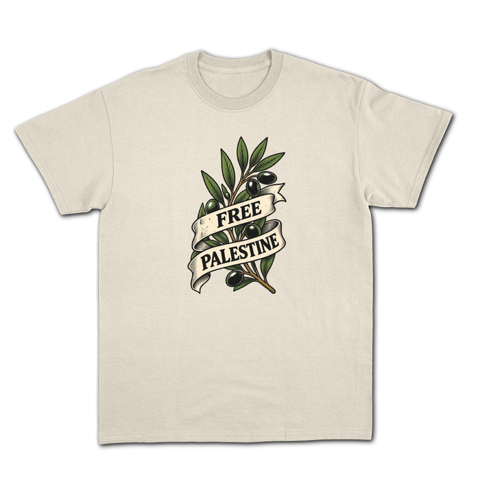 Free Palestine Olive Branch T-Shirt