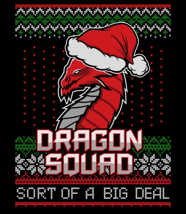 Suéter navideño Dragon Squad