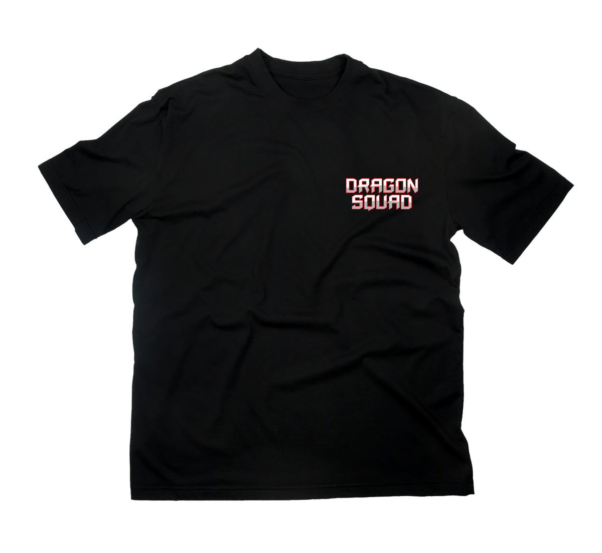 Camiseta con estampado de bolsillo y estampado Dragon Squad