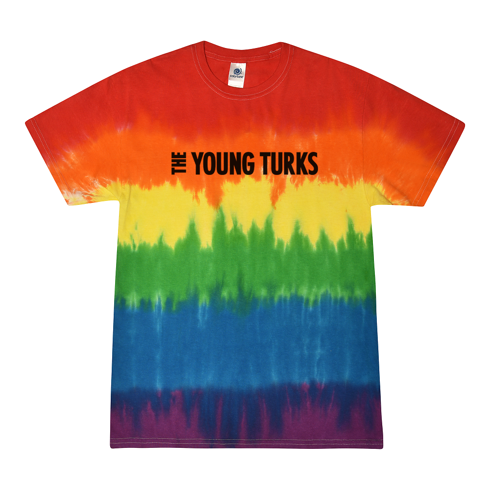 Camiseta con efecto tie-dye arcoíris de The Young Turks 