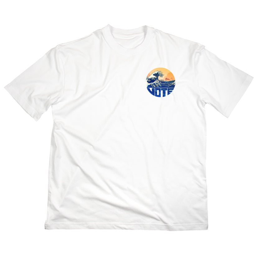 Blue-nami Pocket Print T-Shirt — ShopTYT